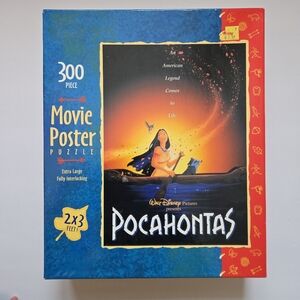 New Sealed Vintage Disney Pocahontas Large Movie Poster Puzzle